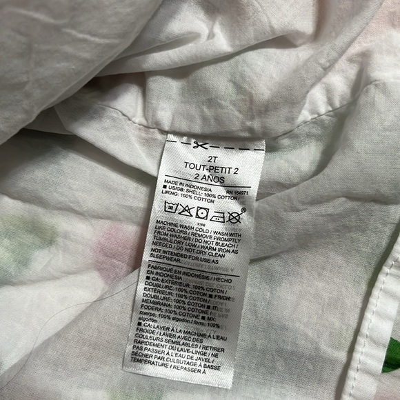 Janie and Jack Pink and Green Floral Dress - Picture 6 of 8